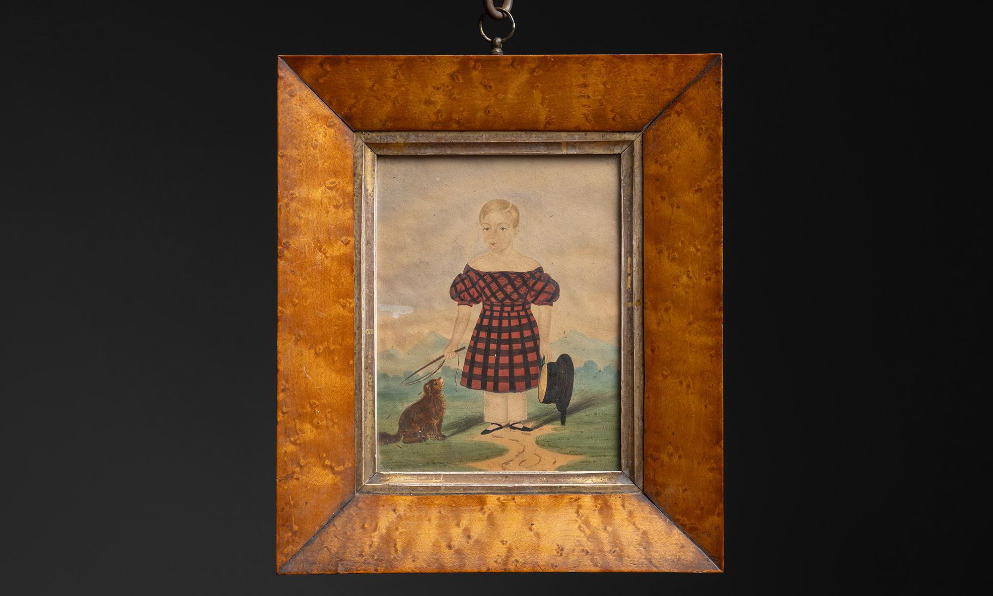 Miniature Painting of a Girl with Cat

England circa 1830

Naive Watercolor painting of a Girl with a Cat.

8.5”w x 1”d x 10”h