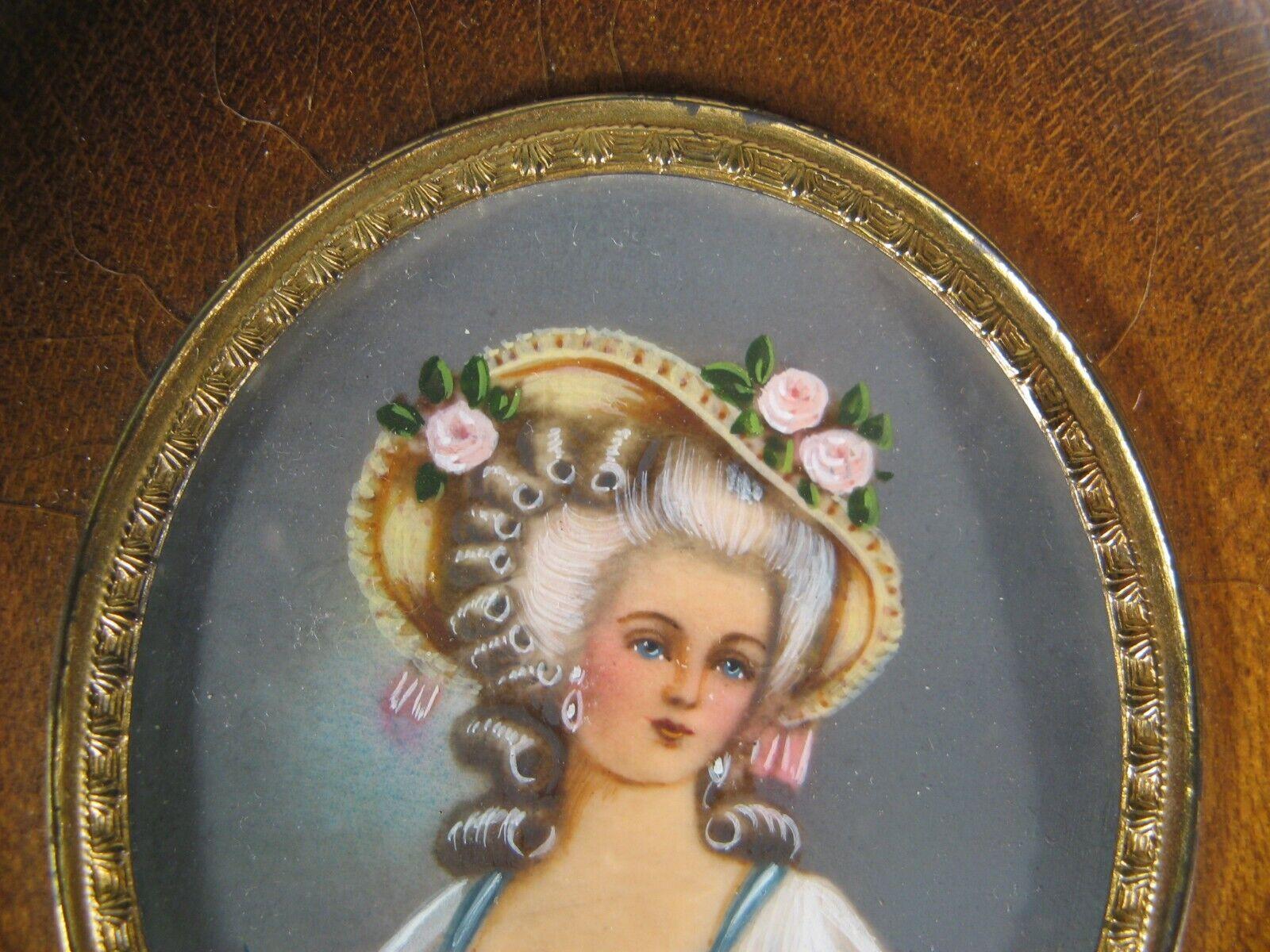 Stile impero Miniatura di Madame Dugazon dopo Jean-Marc Nattier - 1Y128