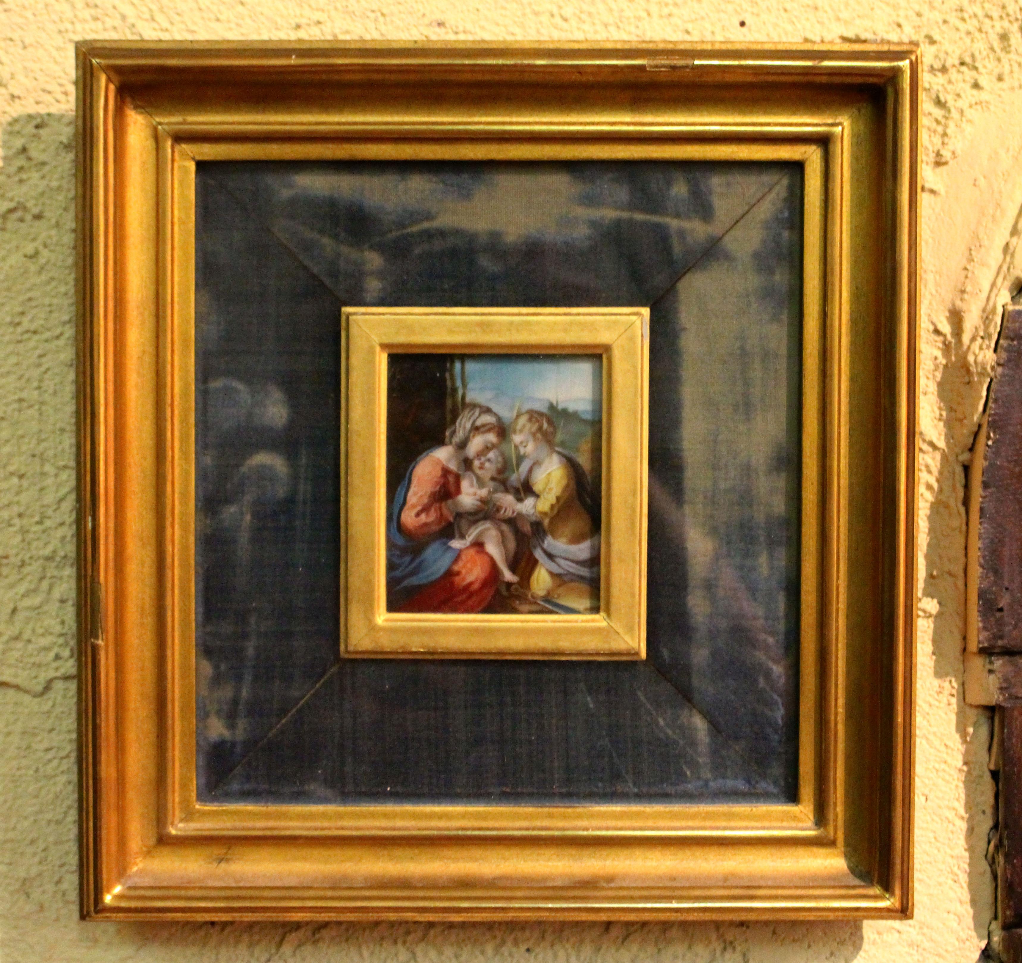 Miniature painting after Antonio da Correggio (1489-1534), 