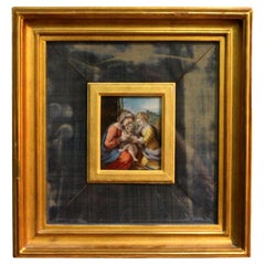Miniature Painting "The Mystic Marriage of St. Catherine" After da Correggio