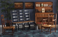 Miniature Delft Ceramic Shoes, Netherlands, 1940s