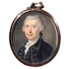 Miniature Pendant with Gold Frame, Late 18th Century