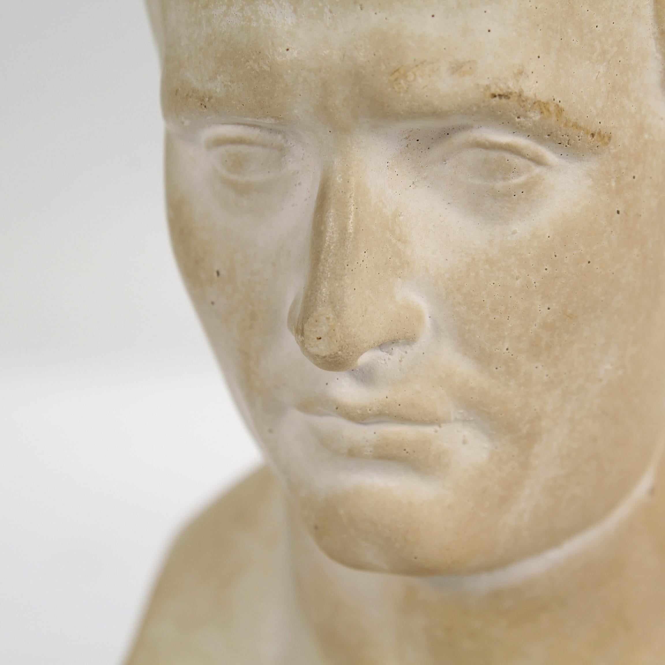 Miniature Plaster Bust of Napoleon as Caesar after Canova 4