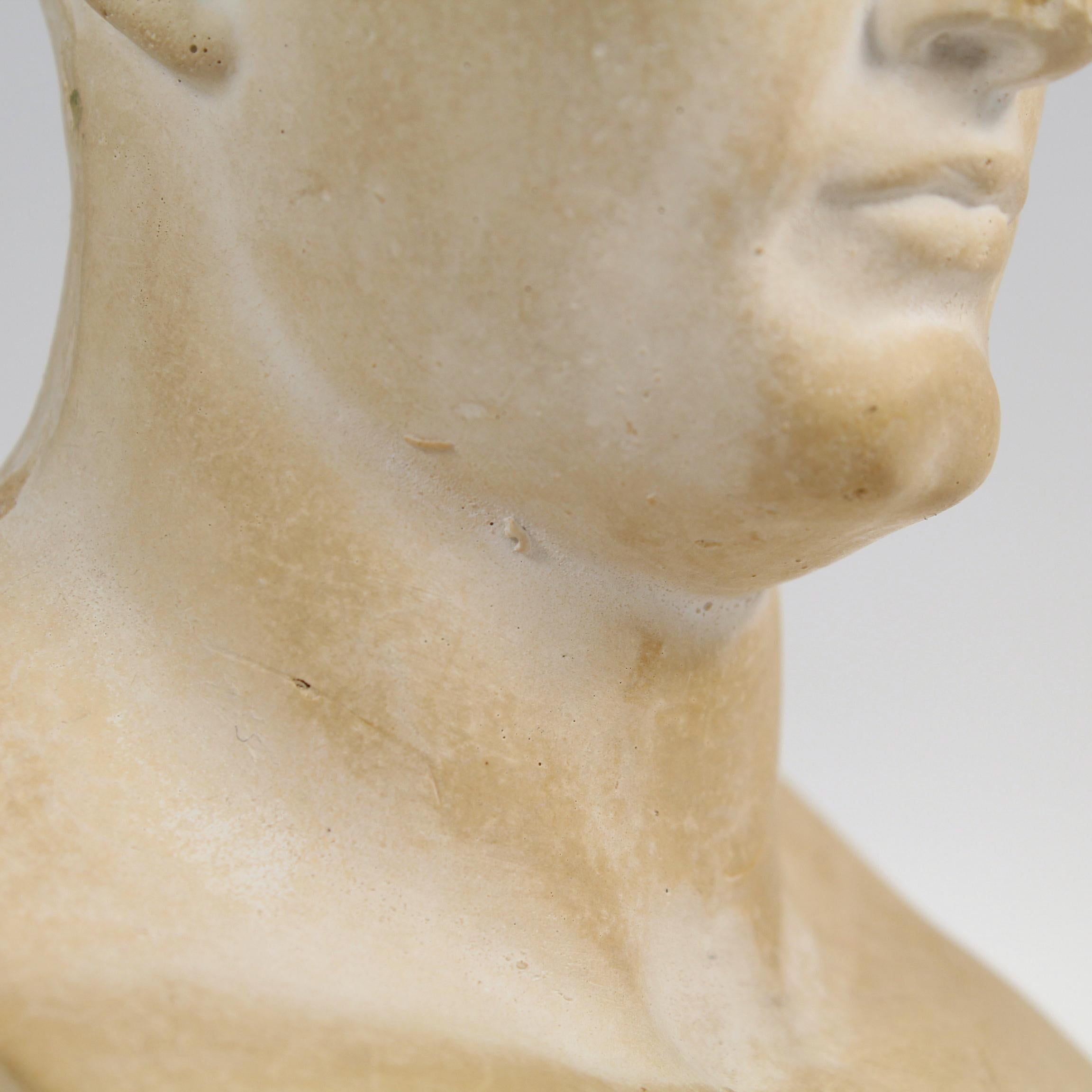 Busto miniatura de escayola de Napoleón como César según Canova 5