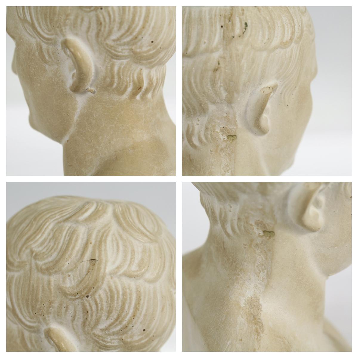 Miniature Plaster Bust of Napoleon as Caesar after Canova 7