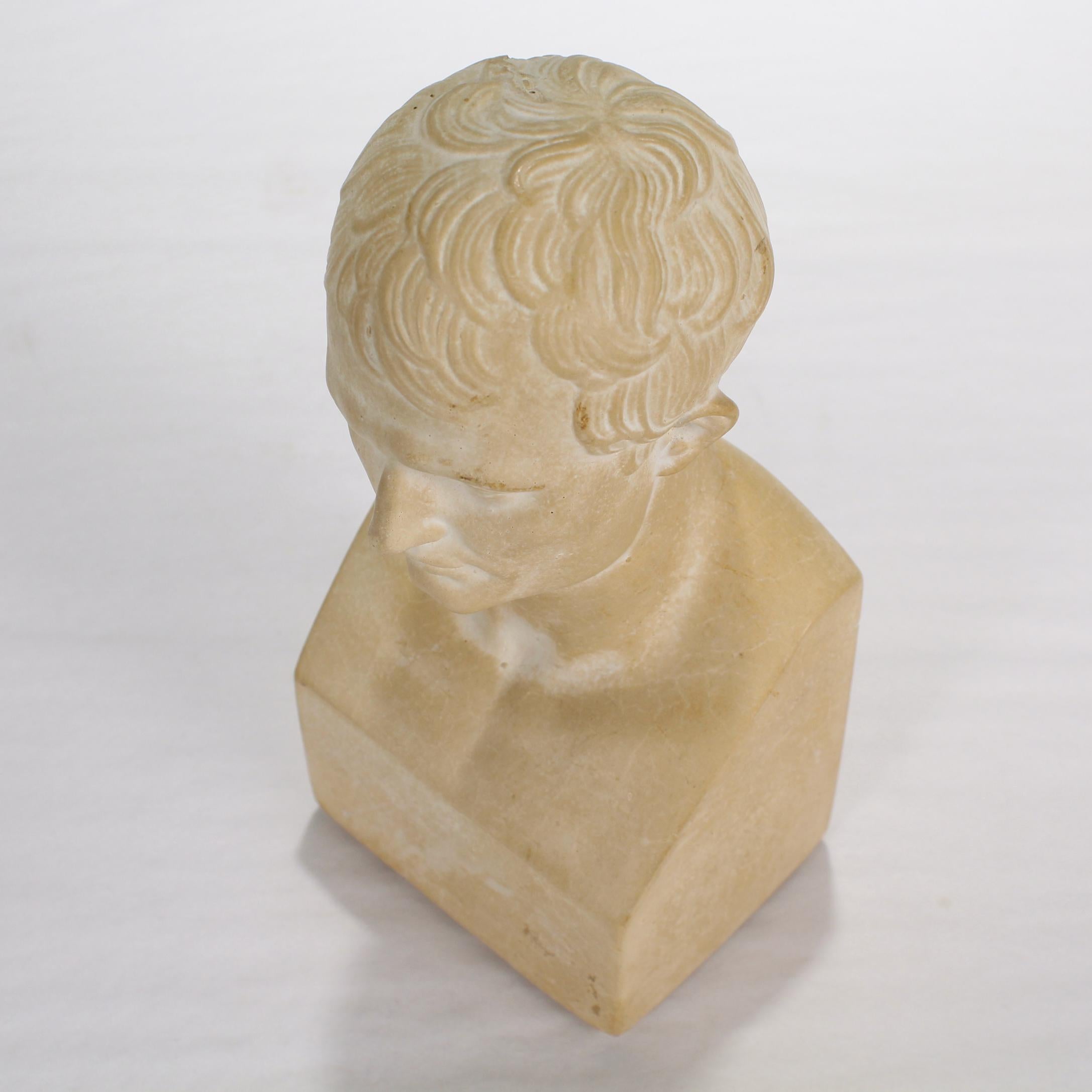 Miniature Plaster Bust of Napoleon as Caesar after Canova 1