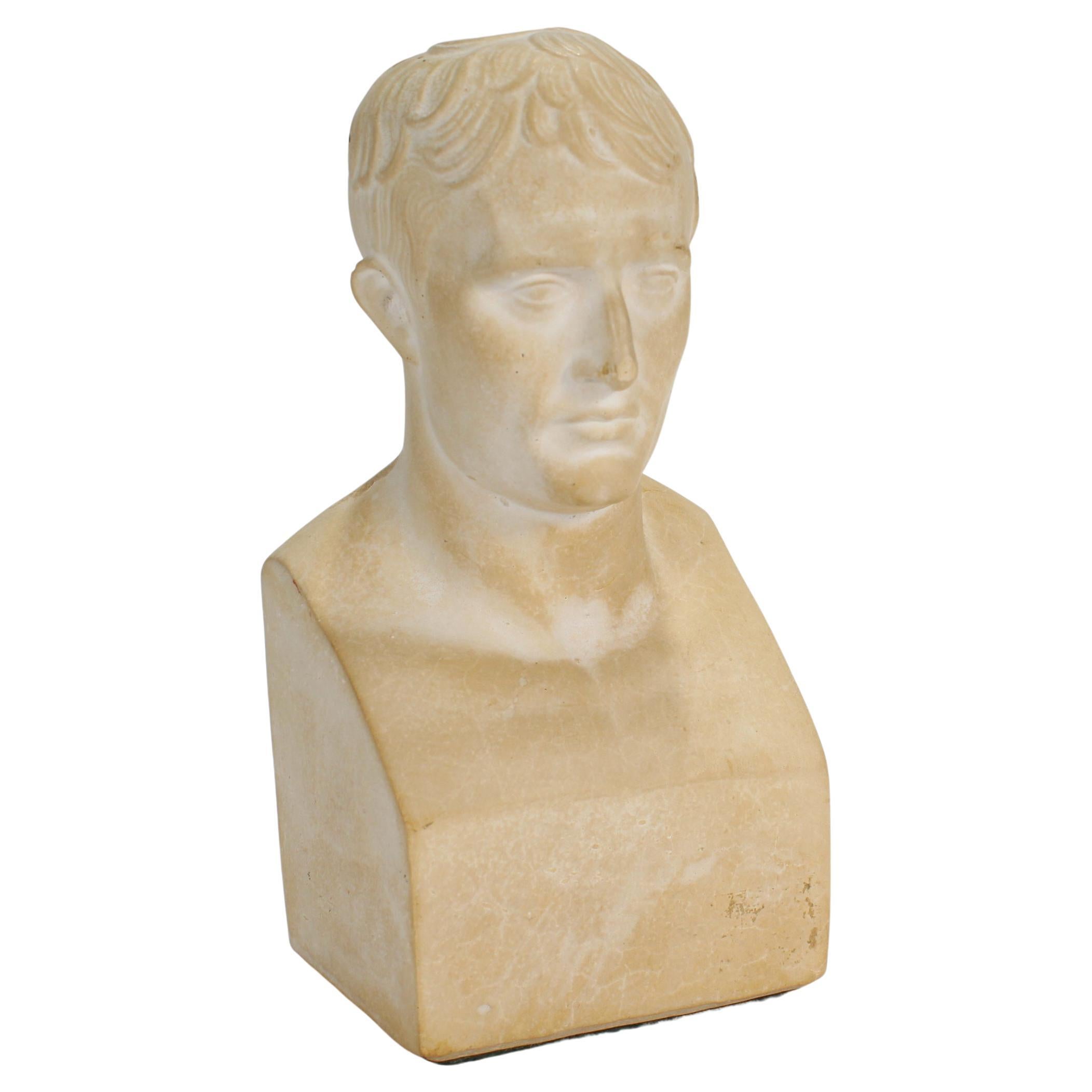 Miniature Plaster Bust of Napoleon as Caesar after Canova