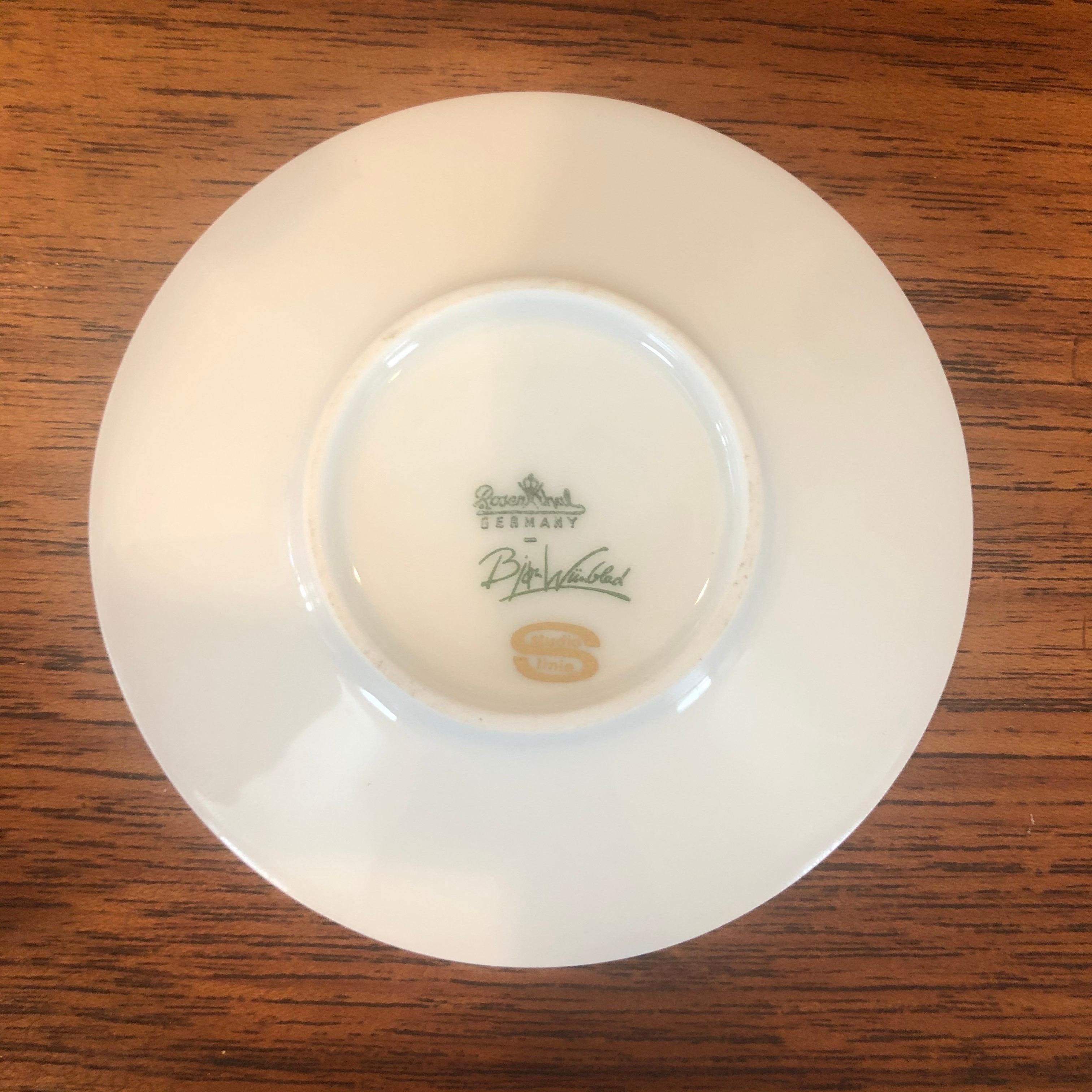 20th Century Miniature Porcelain Plate by Bjorn Wiinblad for Rosenthal Studio Line For Sale