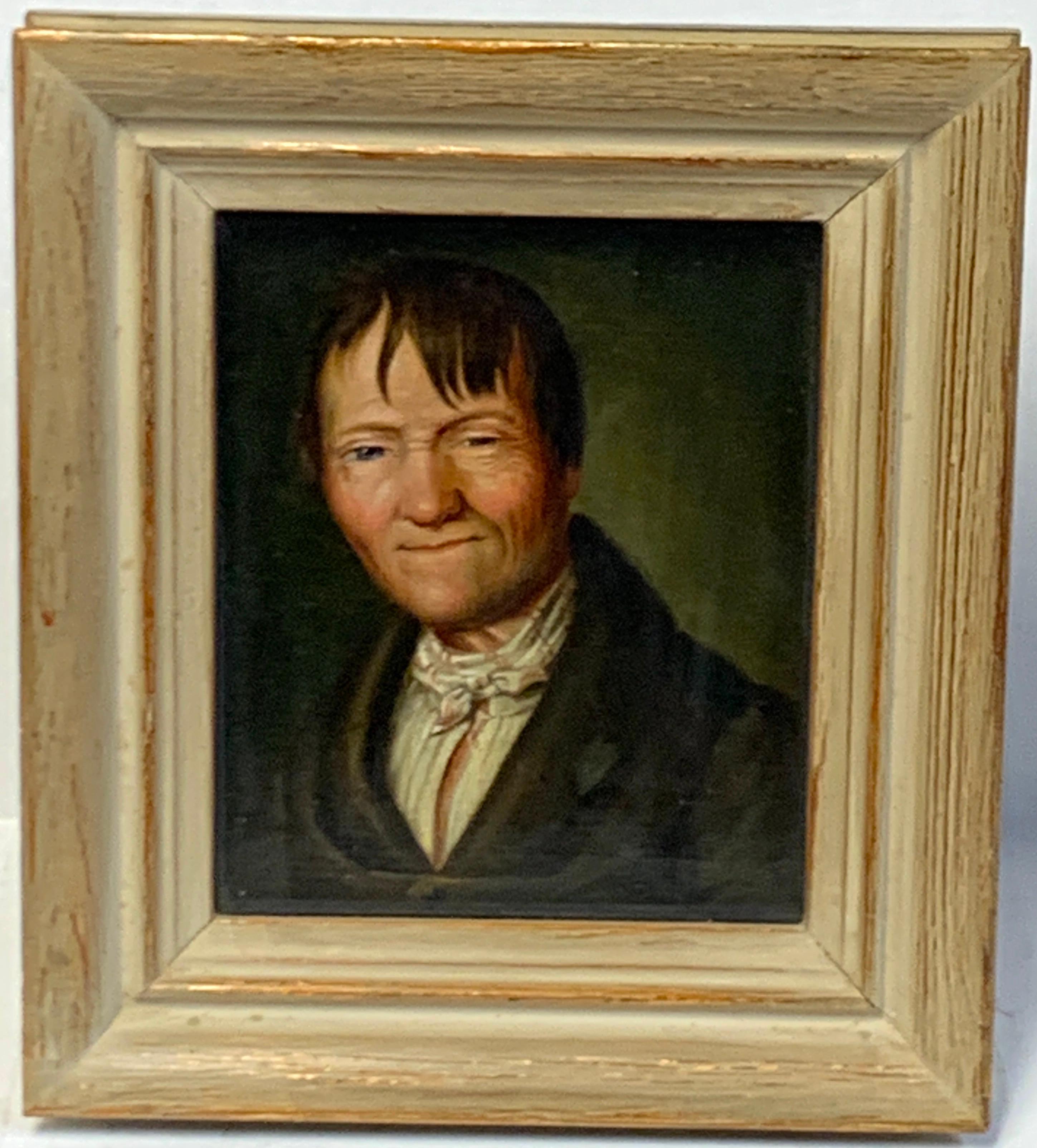 Miniature portrait of a sleepy eyed man, circle Christian Wilhelm Ernst Dietrich
Germany 18th century, inscribed on back, refer to photo
Exceptional quality
Oil on canvas, laid down 4