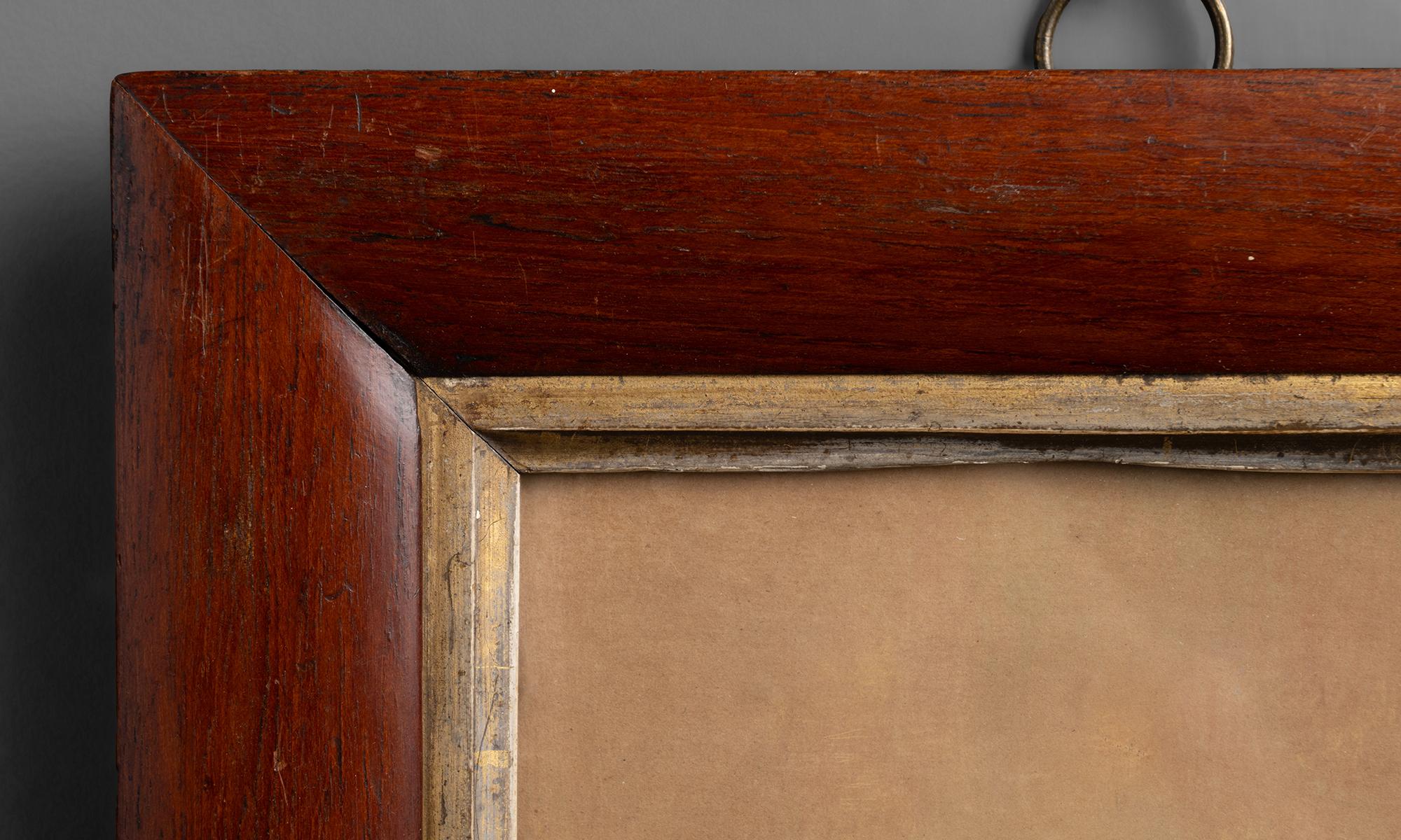 Miniature Portrait of a Young Girl, America 19th Century In Good Condition In Culver City, CA