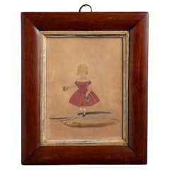 Miniature Portrait of a Young Girl, America 19th Century