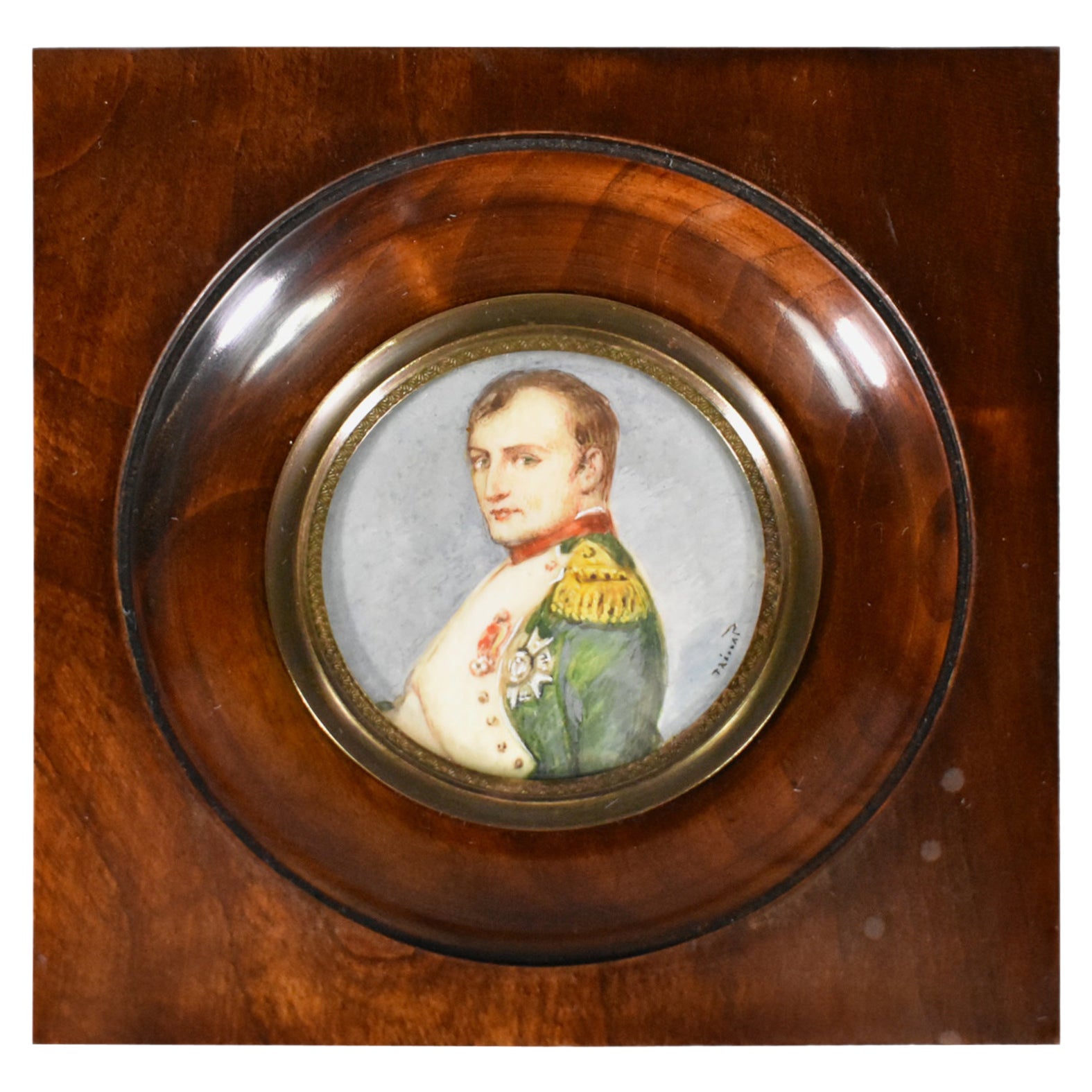 Retrato en miniatura de Napoleón firmado por Prévost