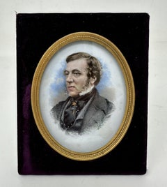 Miniature Portrait Aquarell von Arthur James Melhuish Thomas Nettleship Staley