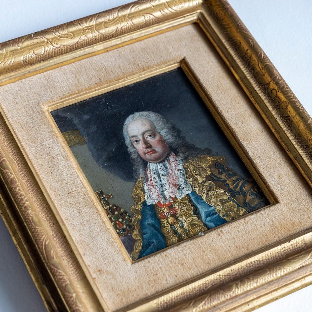 18th Century and Earlier Miniature portraits of Maria Theresa and Franz I, 18th Century