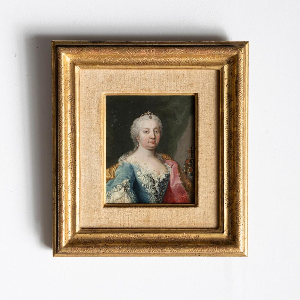Miniature portraits of Maria Theresa and Franz I, 18th Century 1