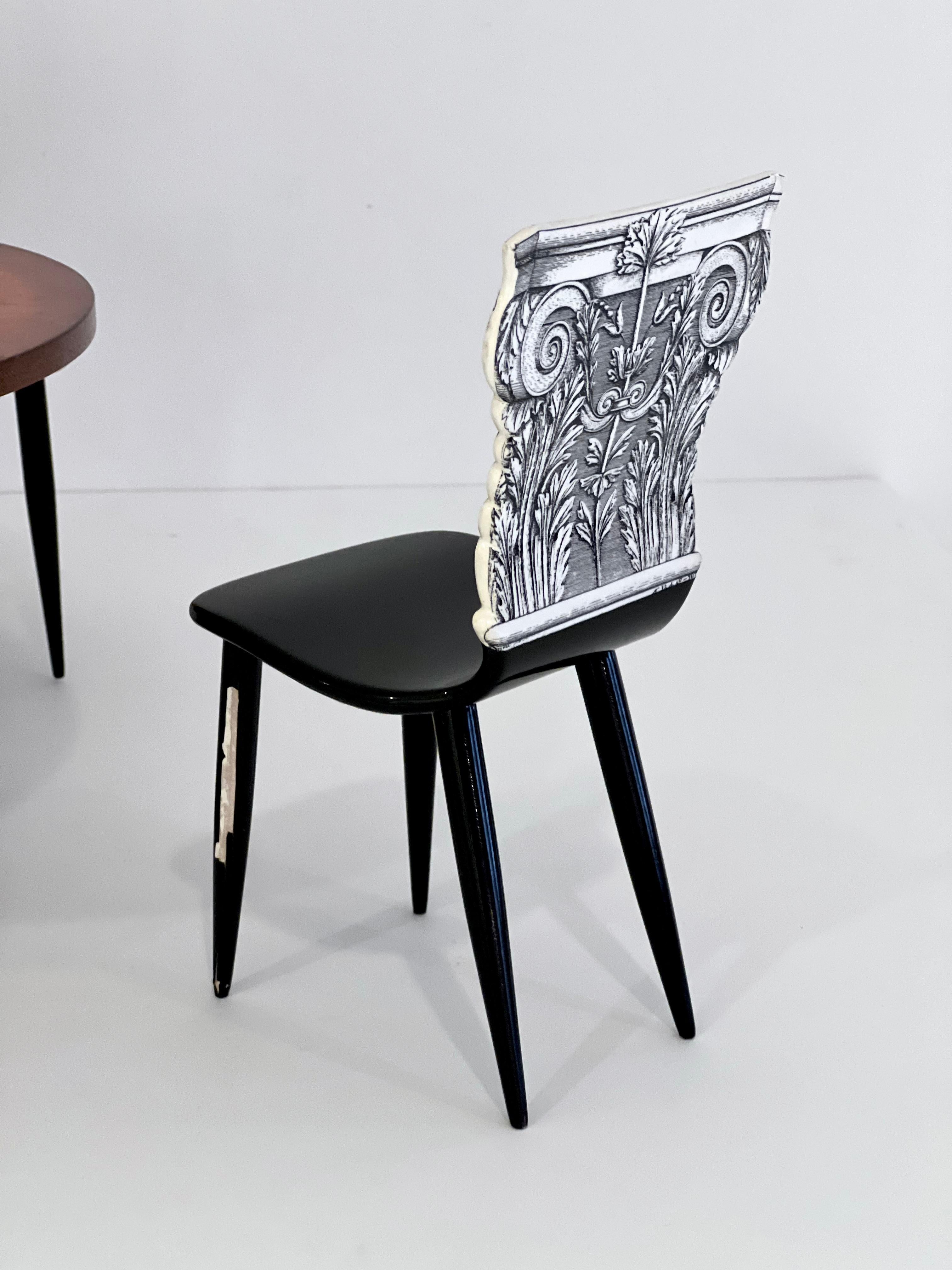Miniatur-Tisch- und Stühle-Set „Sole“ von Piero Fornasetti im Angebot 6