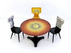 Miniature Prototype "Sole" Table & Chairs Set by Piero Fornasetti