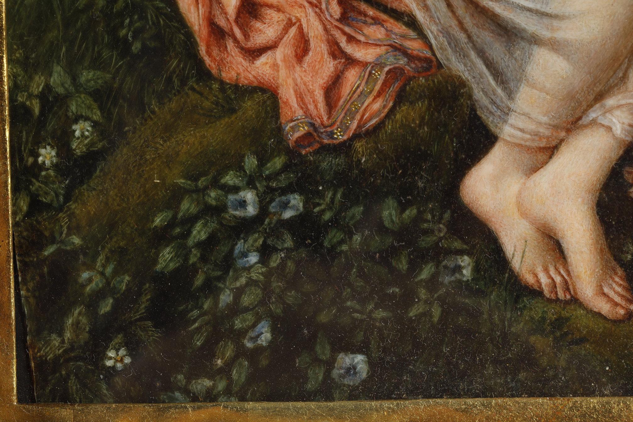 Miniature Psyché et Amour d'après François Gérard (1770-1837) en vente 3