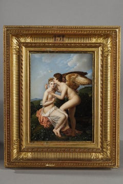 Miniature Psyche and Love after François Gérard (1770-1837)