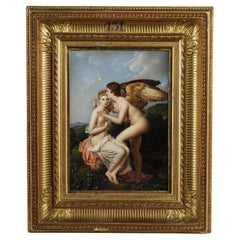 Miniature Psyche and Love after François Gérard (1770-1837)