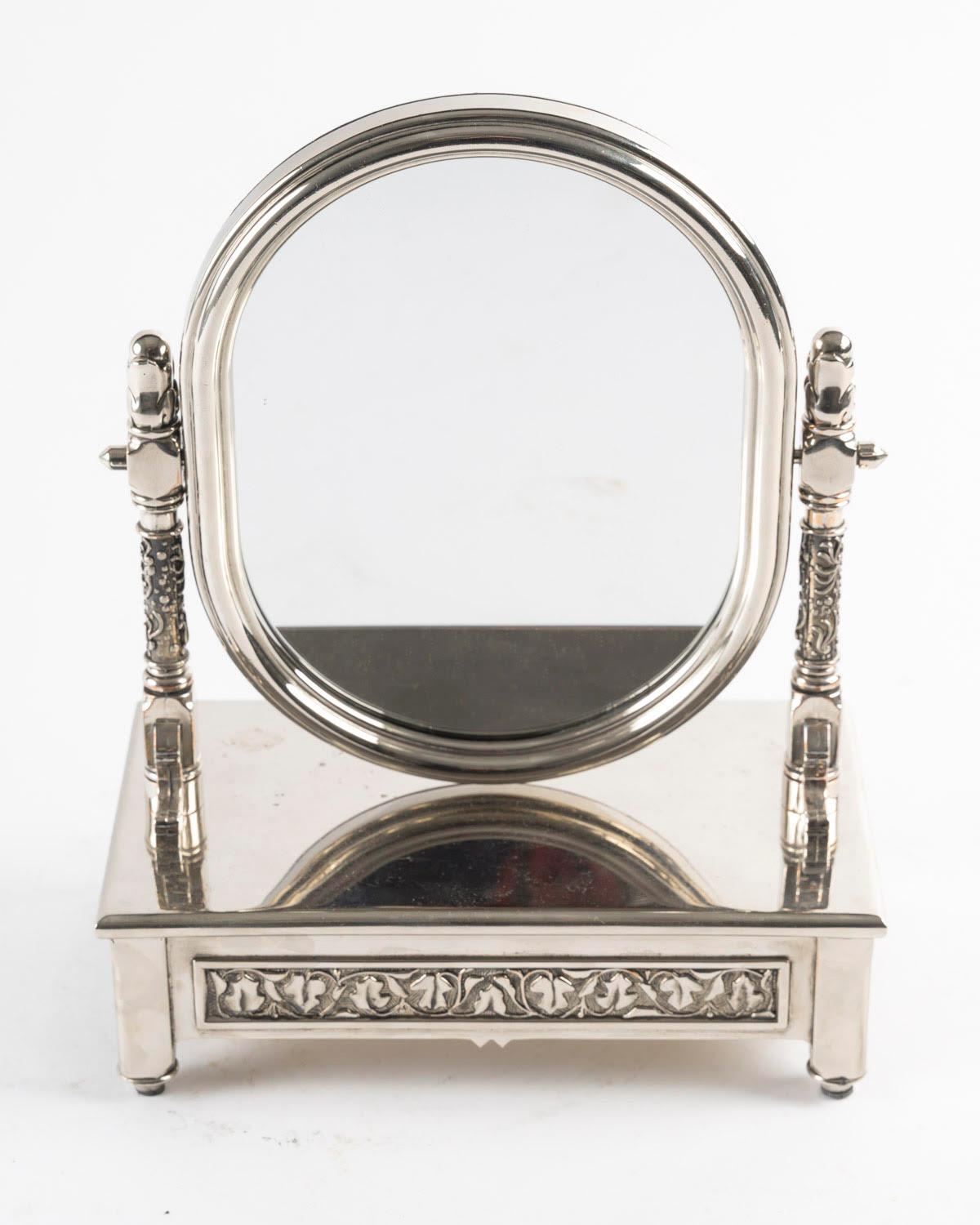 Psyché miniature, miroir de table, boîte à bijoux, 20e siècle. en vente 1