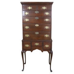 Used Miniature Queen Anne Two Piece Tall Boy Dresser