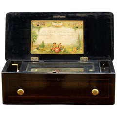 Miniature Rosenholz Schweizer Spieldose