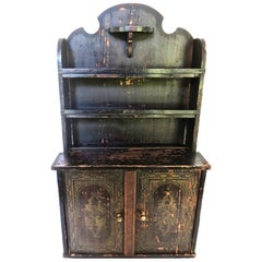 Miniature Salesman's Sample Cottage Kitchen Cupboard American, Circa 1850