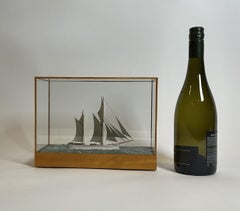 Miniature Ship Model of the Sailing Ketch Irene