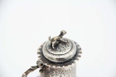 Miniature silver beer mug