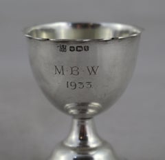 Miniature Silver Footed Cup Sheffield, 1933