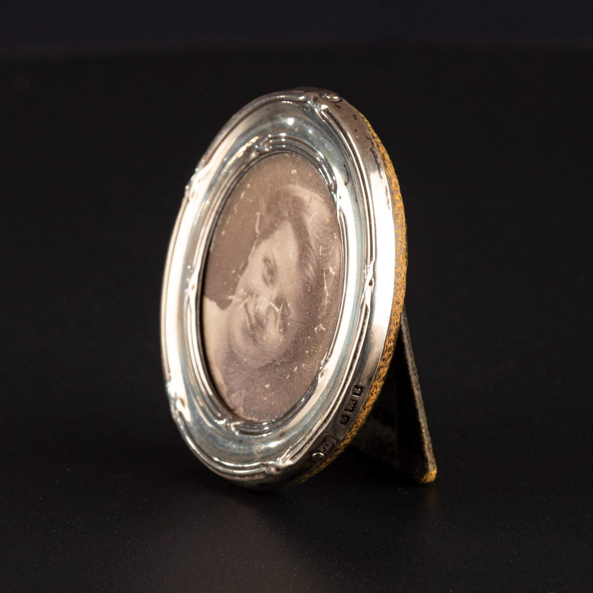Miniature Silber Bilderrahmen, Fotorahmen, England, um 1900 im Angebot 1