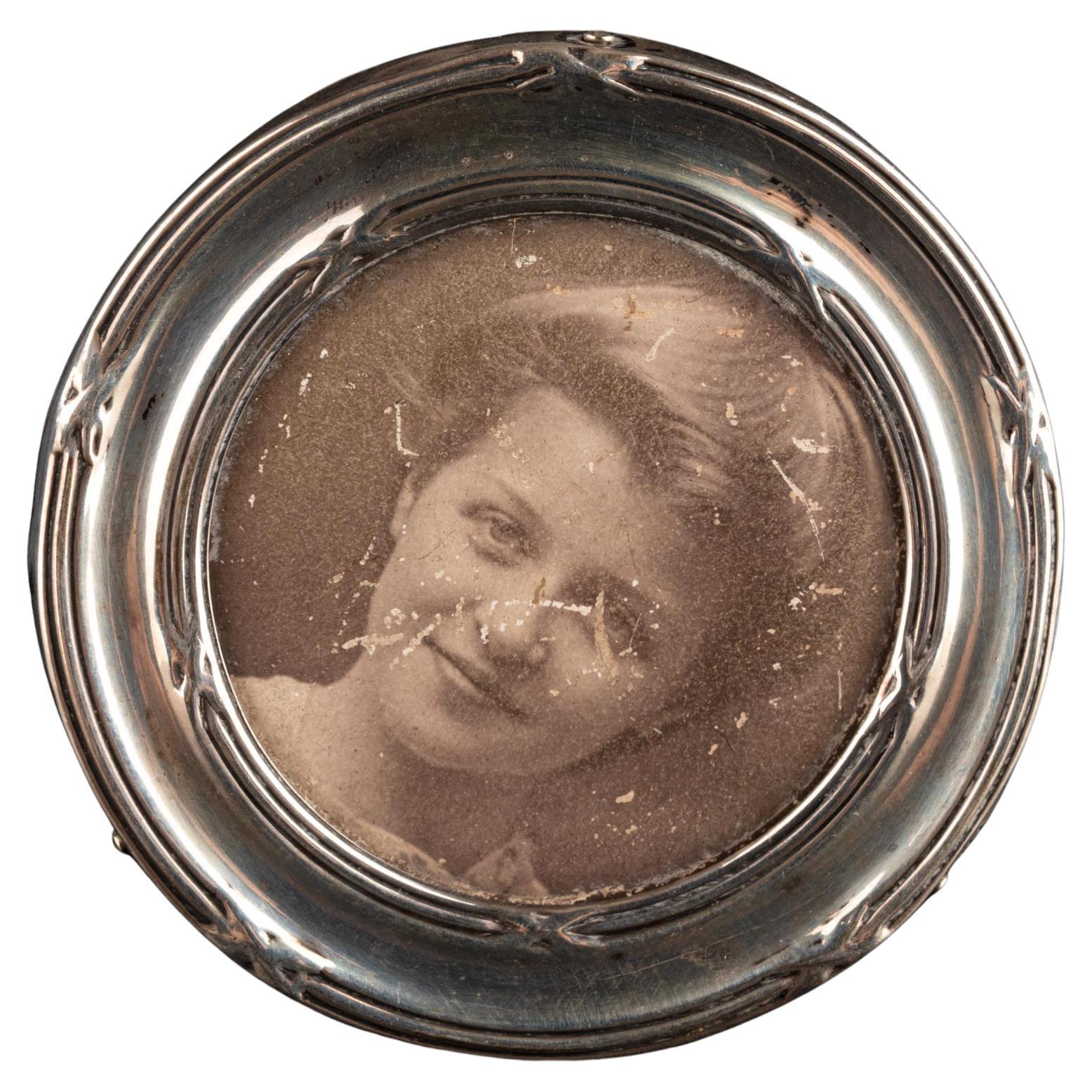Marco de fotos de plata en miniatura, Inglaterra, ca 1900