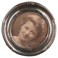 Antique Miniature Silver Picture Frame, Photo Frame, England, ca 1900
