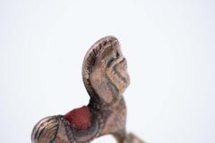 Miniature silver toy horse for pins