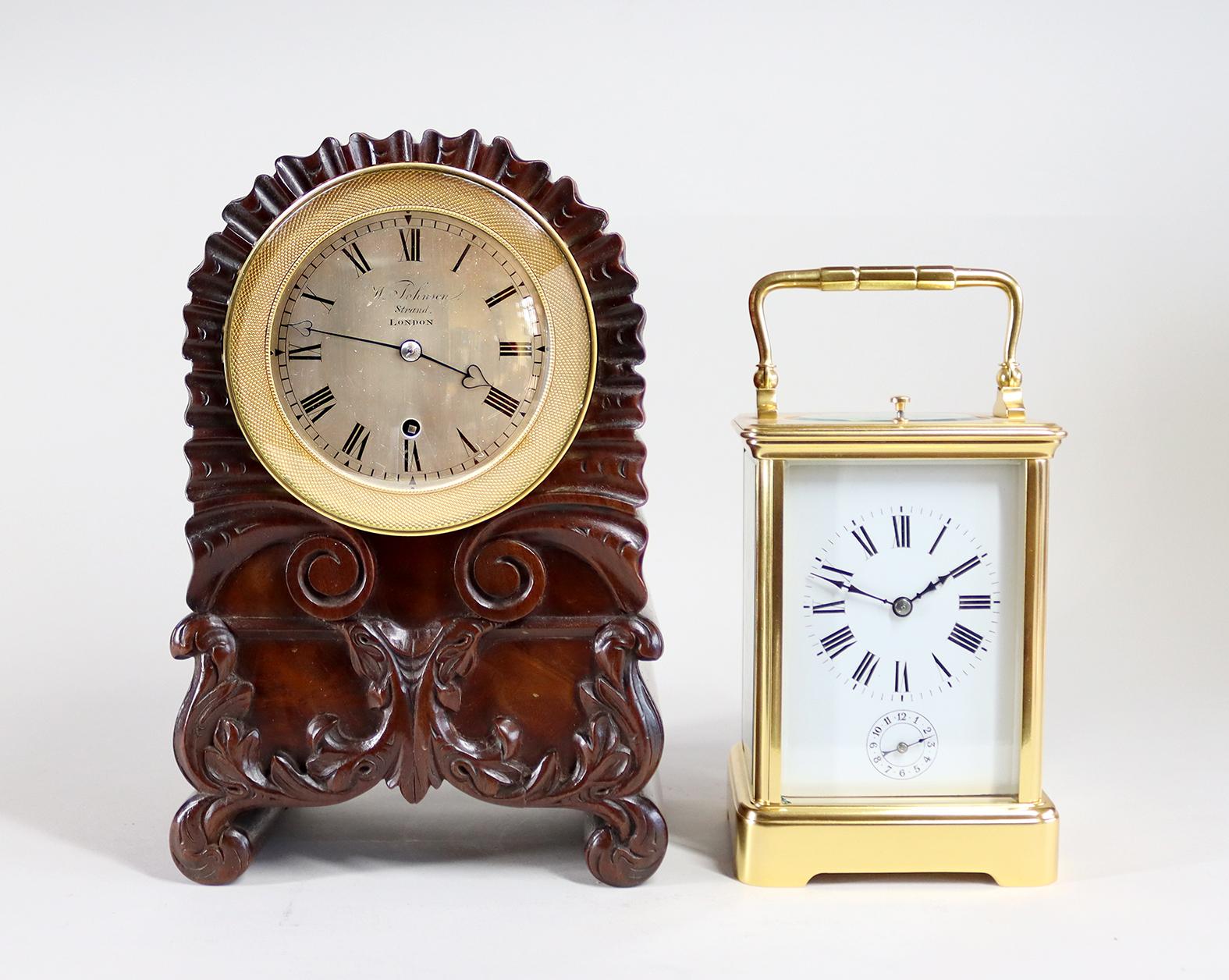 Miniature Single Fusee Bracket Clock By William Johnston, Strand, London For Sale 7