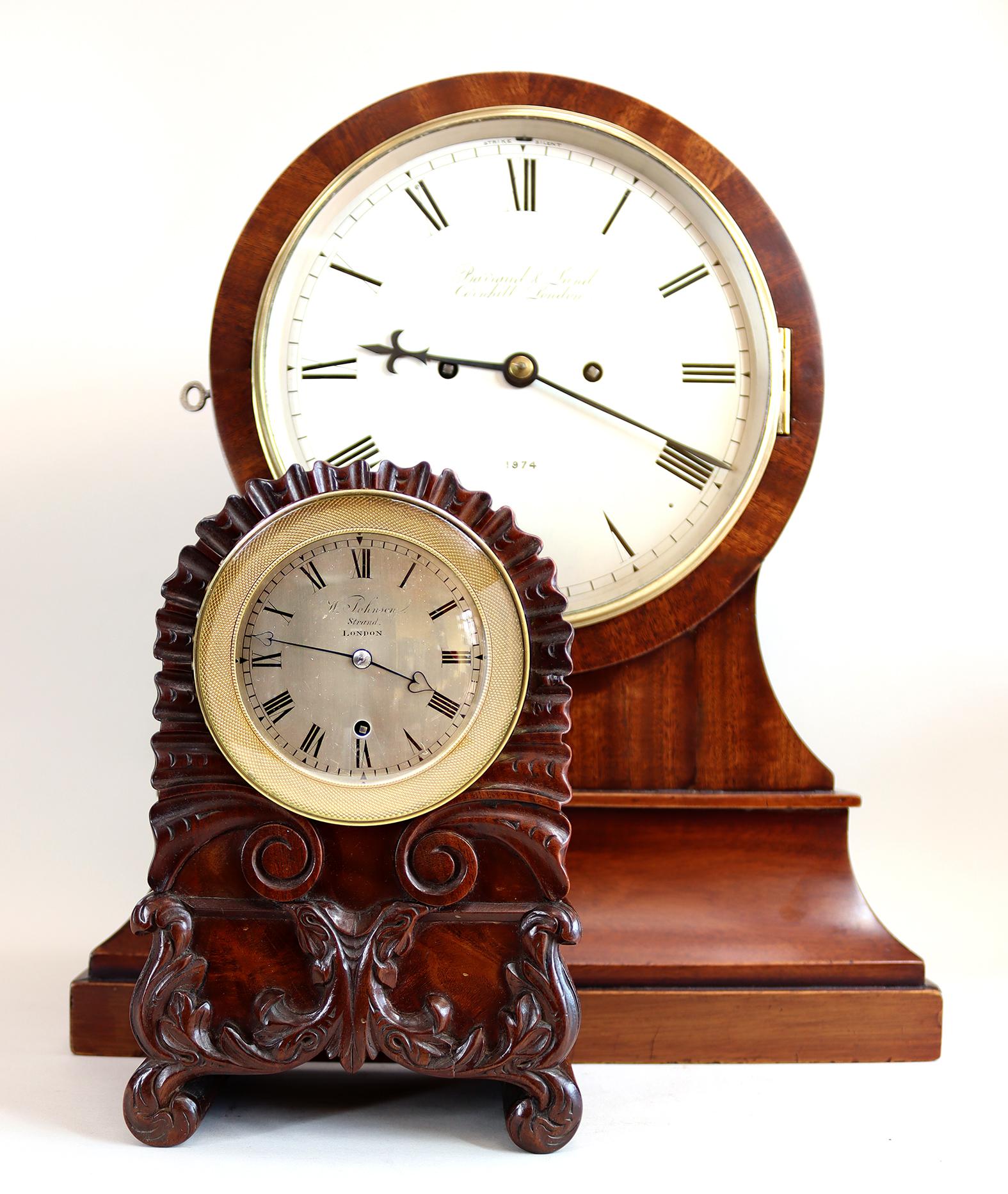 Miniature Single Fusee Bracket Clock von William Johnston, Strand, London im Angebot 10