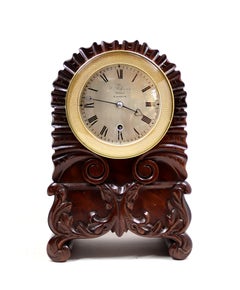 Miniature Single Fusee Bracket Clock By William Johnston, Strand, London