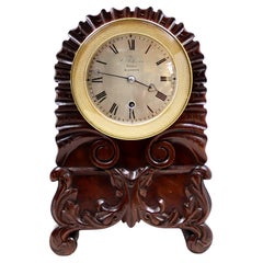Miniature Single Fusee Bracket Clock von William Johnston, Strand, London