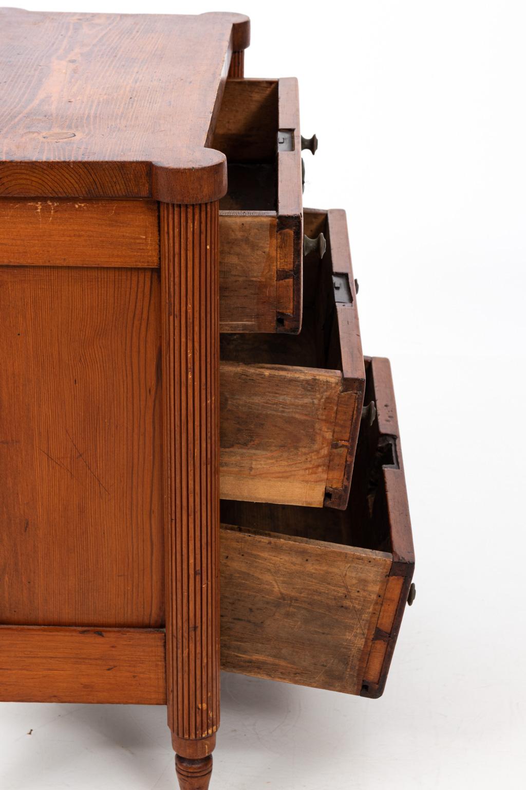Miniature Sized Sample French Fruitwood Chest of Drawers 3