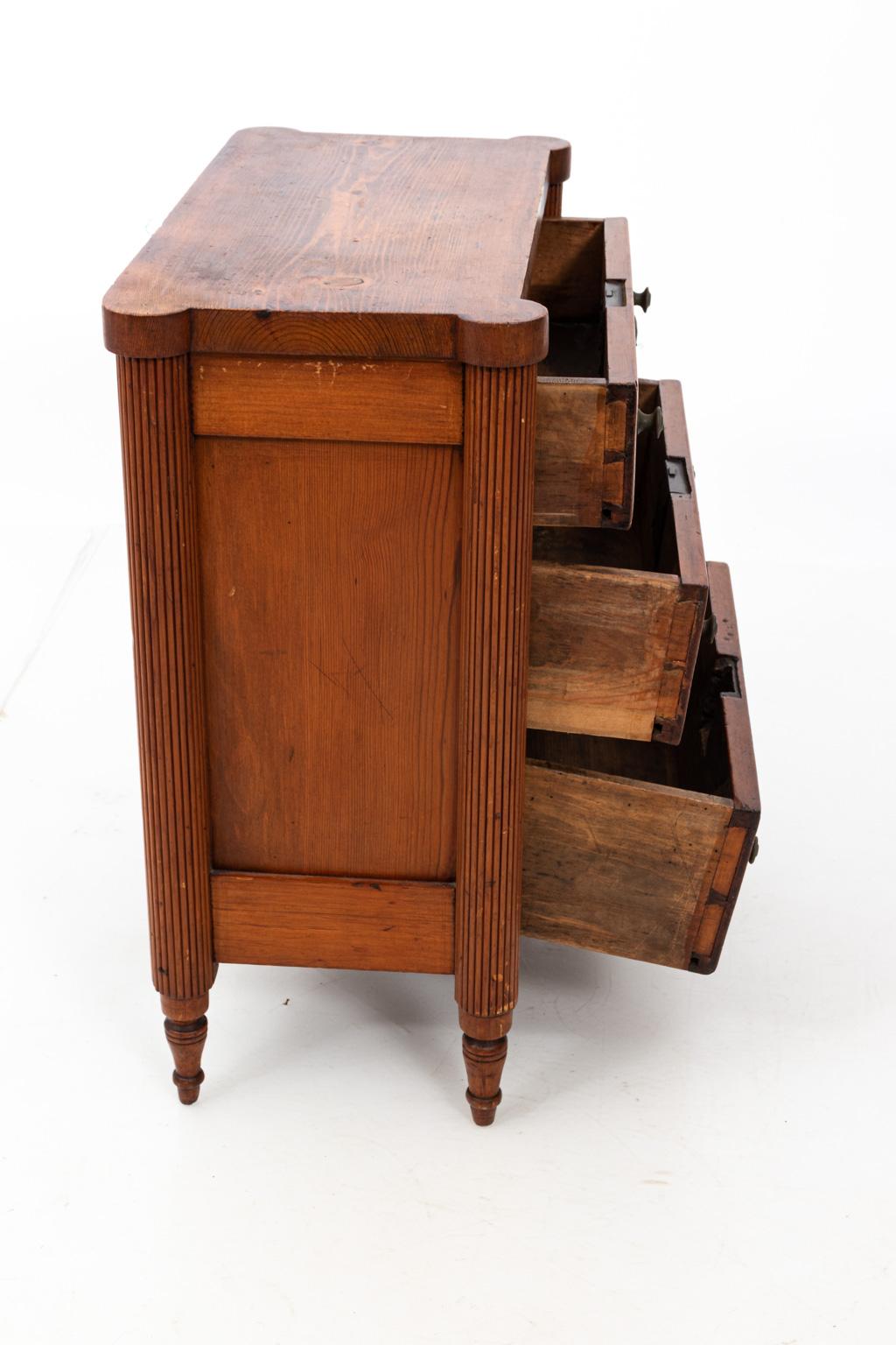Miniature Sized Sample French Fruitwood Chest of Drawers 4