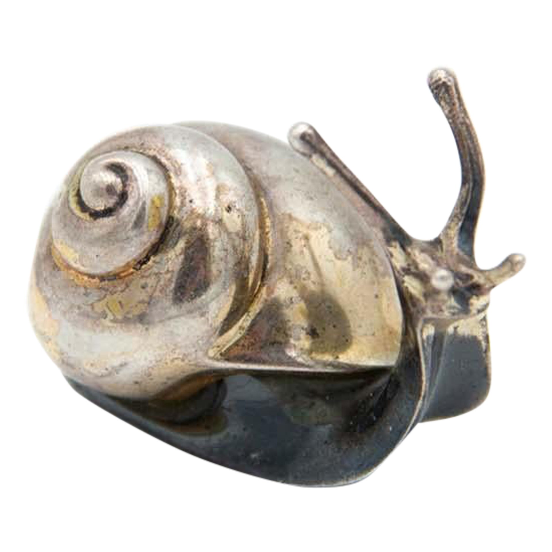 Miniature snail in nickel silver