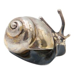 Miniature snail in nickel silver