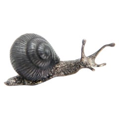 Miniature snail in nickel silver