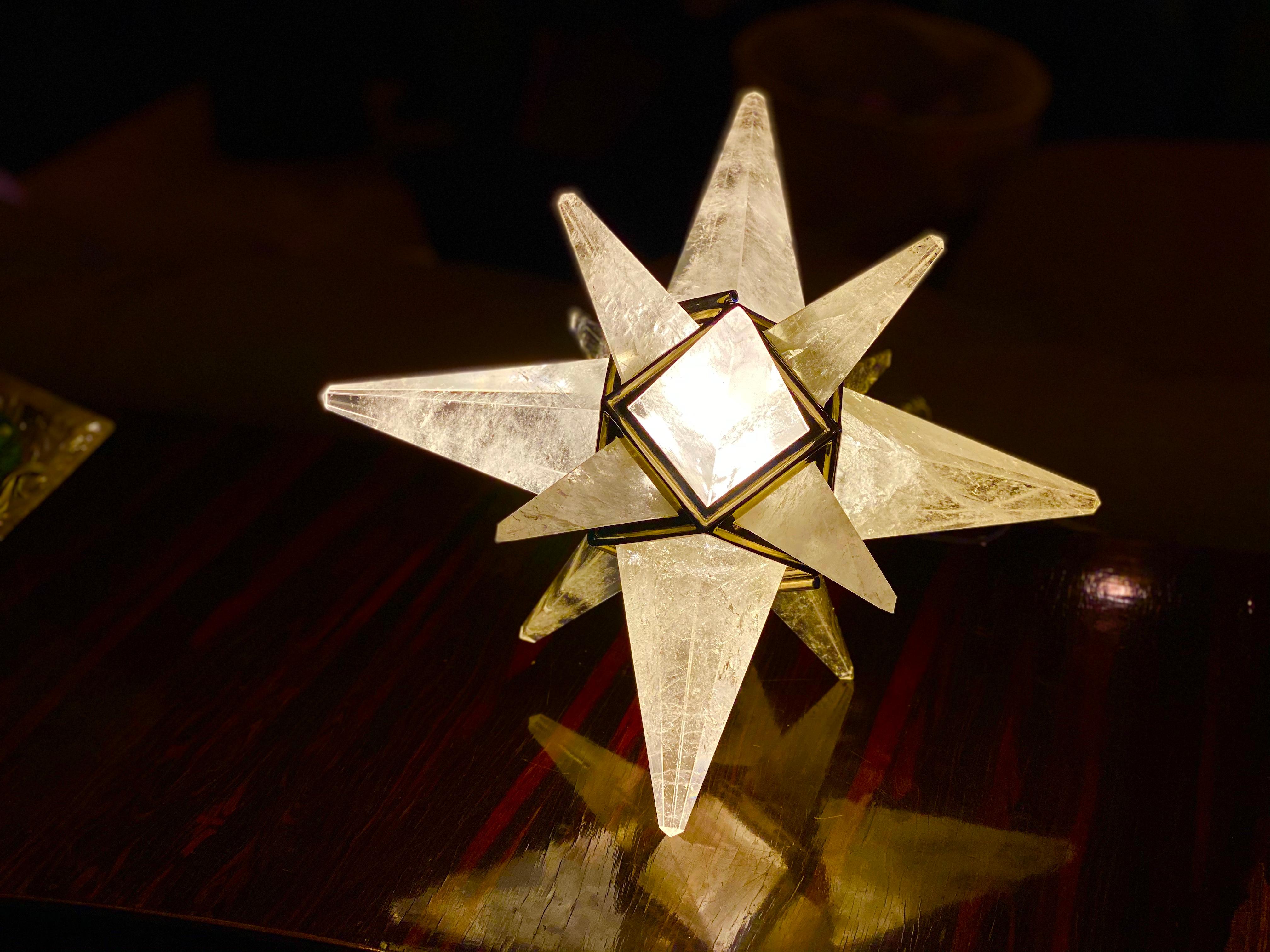 Lámpara de sobremesa de cristal Star Star en miniatura de Phoenix Siglo XXI y contemporáneo en venta