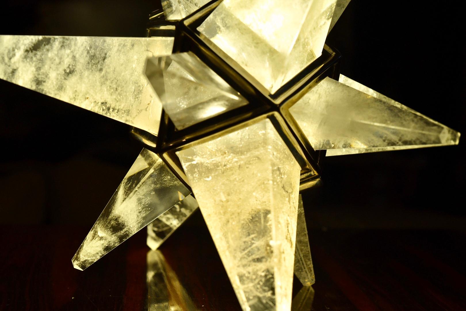 Lámpara de sobremesa de cristal Star Star en miniatura de Phoenix en venta 1