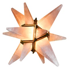 Vintage STAR14 Miniature Star Rock Crystal Table Light by Phoenix