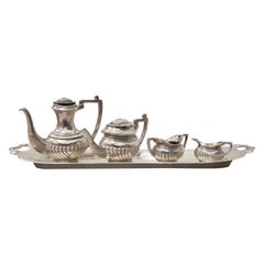 Miniature Sterling Coffee and Tea Set with British Hallmarks