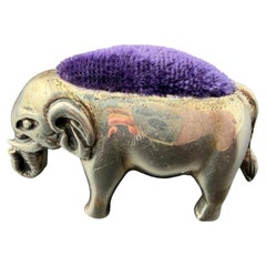 Miniature Sterling Silver Elephant Pin Cushion