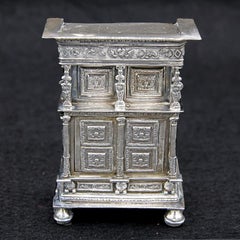 Miniature Sterling Silver Furniture from Paris. C1880